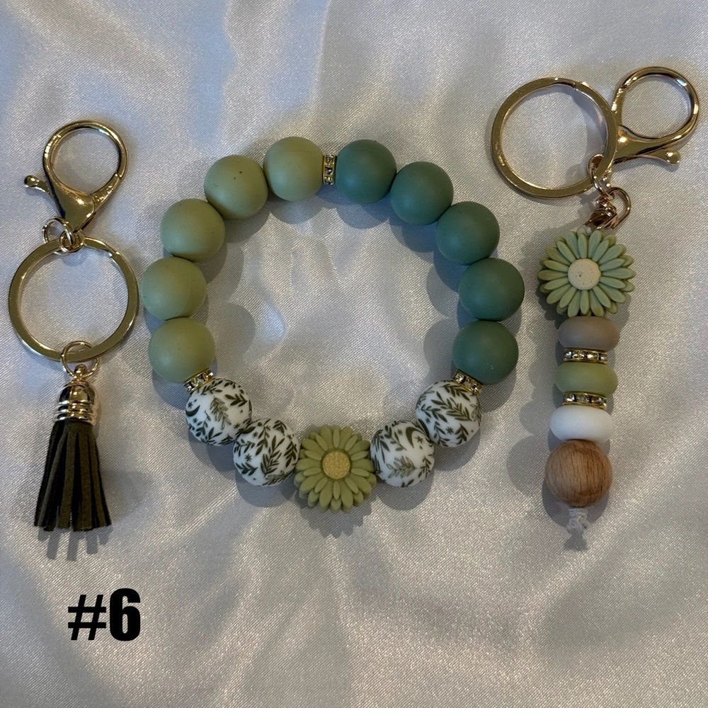 Beaded Tassel Keychain Bracelet & Bag Charm Set (Pick 1 Set) - Picture 10 of 13